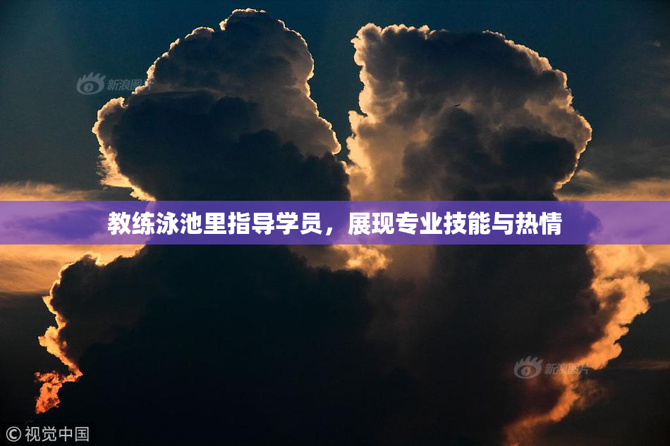 教练泳池里指导学员，展现专业技能与热情