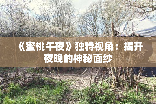 《蜜桃午夜》独特视角：揭开夜晚的神秘面纱