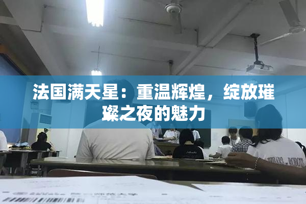 法国满天星：重温辉煌，绽放璀璨之夜的魅力