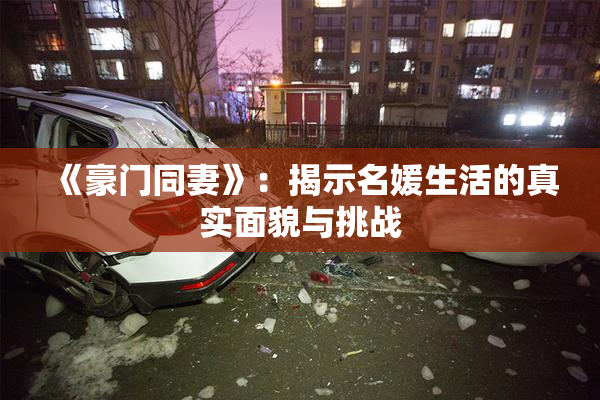 《豪门同妻》：揭示名媛生活的真实面貌与挑战