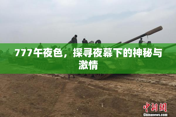 777午夜色，探寻夜幕下的神秘与激情