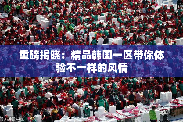 重磅揭晓：精品韩国一区带你体验不一样的风情