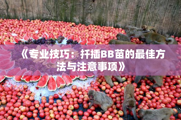 《专业技巧：扦插BB苗的最佳方法与注意事项》