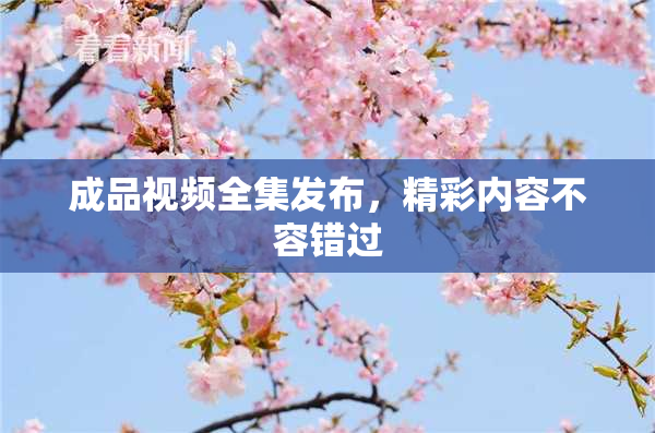 成品视频全集发布，精彩内容不容错过