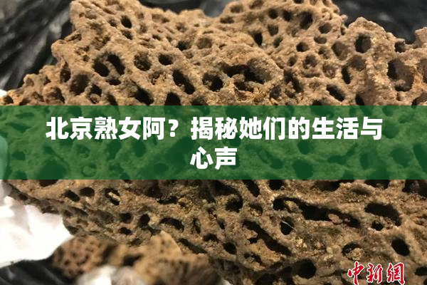 北京熟女阿？揭秘她们的生活与心声