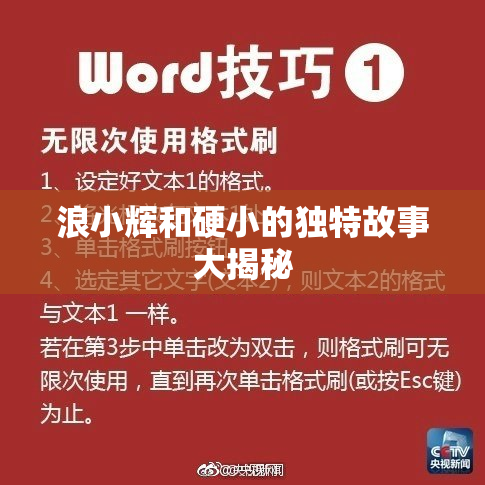 浪小辉和硬小的独特故事大揭秘