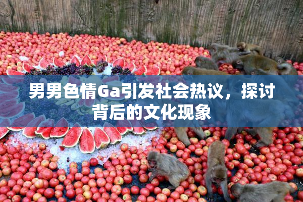 男男色情Ga引发社会热议，探讨背后的文化现象