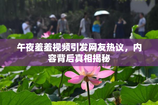 午夜羞羞视频引发网友热议，内容背后真相揭秘