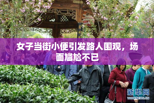 女子当街小便引发路人围观，场面尴尬不已