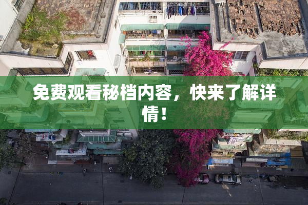 免费观看秘档内容，快来了解详情！