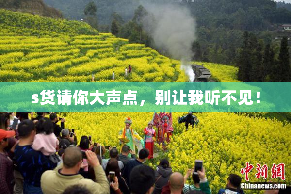s货请你大声点，别让我听不见！