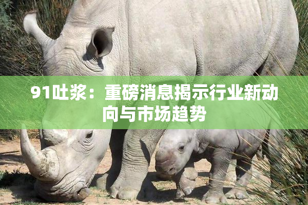 91吐浆：重磅消息揭示行业新动向与市场趋势