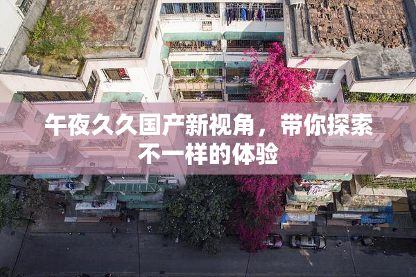 午夜久久国产新视角，带你探索不一样的体验