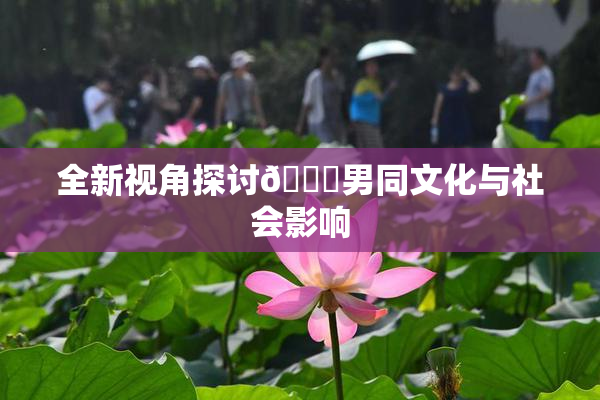全新视角探讨🔞男同文化与社会影响