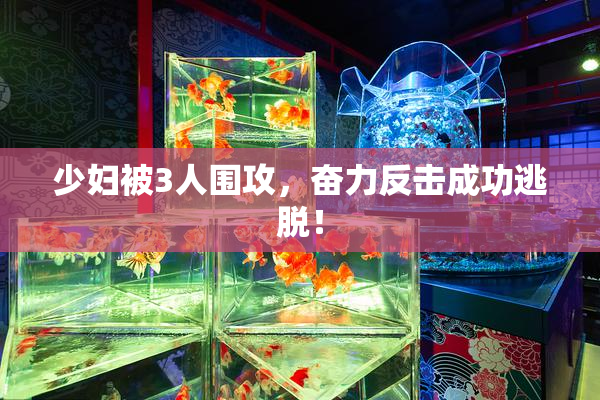 少妇被3人围攻，奋力反击成功逃脱！
