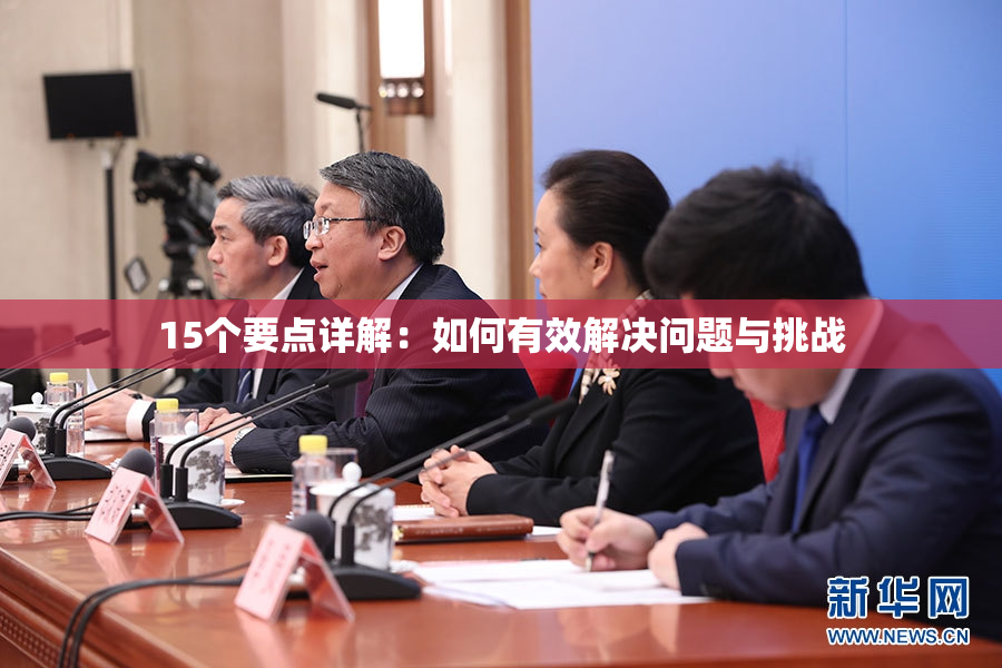 15个要点详解：如何有效解决问题与挑战