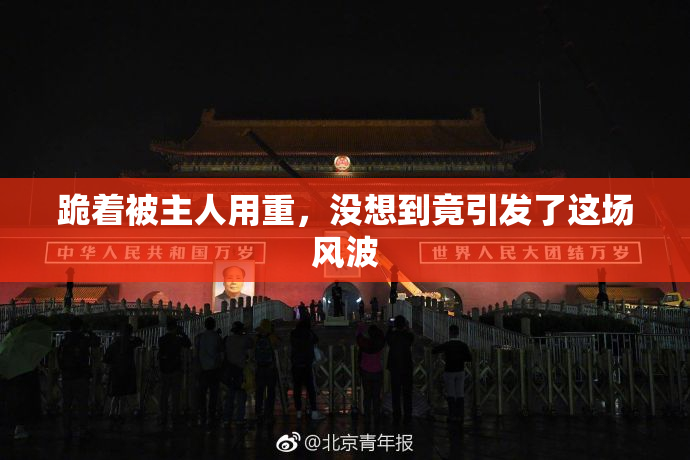 跪着被主人用重，没想到竟引发了这场风波