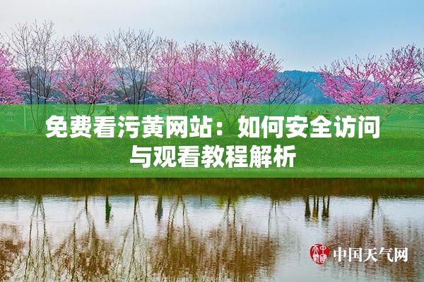 免费看污黄网站：如何安全访问与观看教程解析