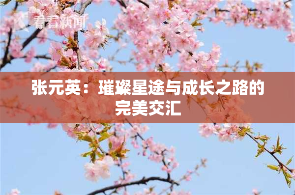 张元英：璀璨星途与成长之路的完美交汇