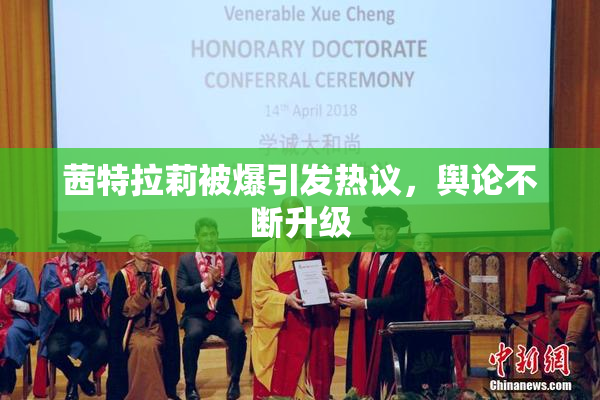 茜特拉莉被爆引发热议，舆论不断升级
