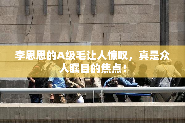 李思思的A级毛让人惊叹，真是众人瞩目的焦点！
