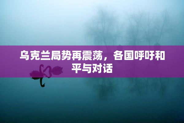 乌克兰局势再震荡，各国呼吁和平与对话