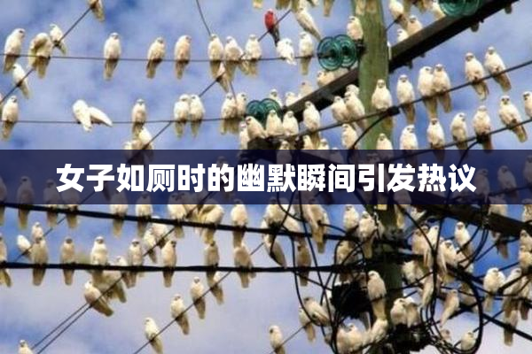 女子如厕时的幽默瞬间引发热议