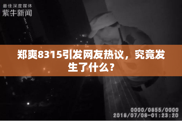 郑爽8315引发网友热议，究竟发生了什么？