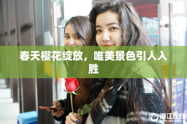 春天樱花绽放，唯美景色引人入胜