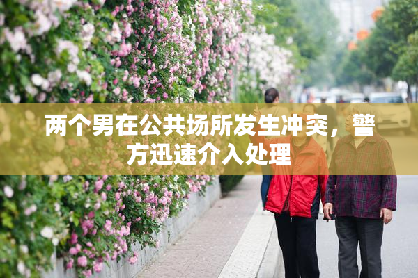 两个男在公共场所发生冲突，警方迅速介入处理