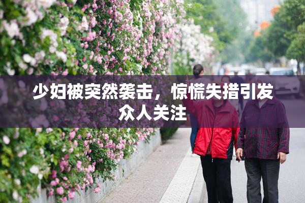 少妇被突然袭击，惊慌失措引发众人关注