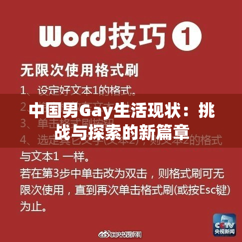 中国男Gay生活现状：挑战与探索的新篇章
