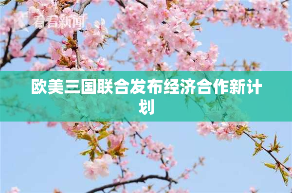 欧美三国联合发布经济合作新计划