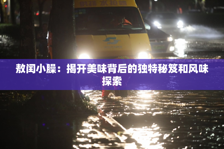 敖闰小臊：揭开美味背后的独特秘笈和风味探索