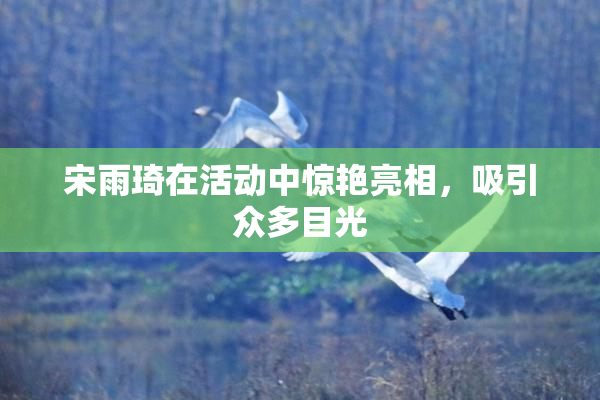 宋雨琦在活动中惊艳亮相，吸引众多目光