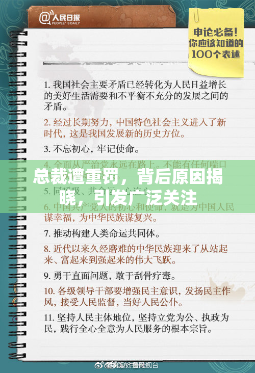 总裁遭重罚，背后原因揭晓，引发广泛关注