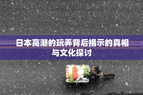 日本高潮的玩弄背后揭示的真相与文化探讨