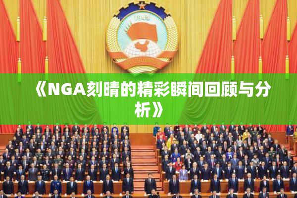 《NGA刻晴的精彩瞬间回顾与分析》
