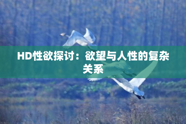 HD性欲探讨：欲望与人性的复杂关系