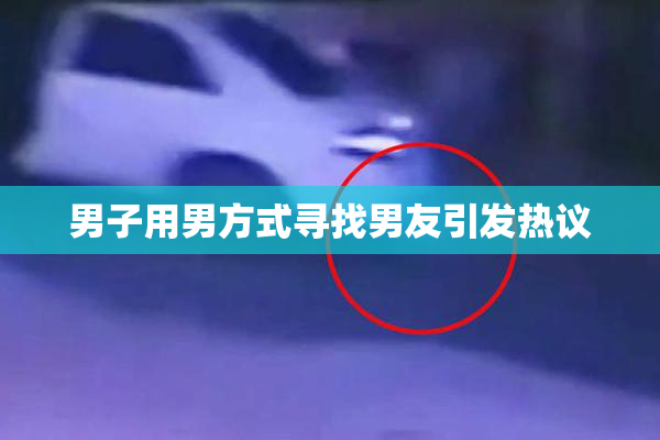 男子用男方式寻找男友引发热议