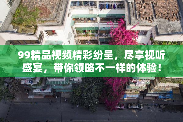 99精品视频精彩纷呈，尽享视听盛宴，带你领略不一样的体验！