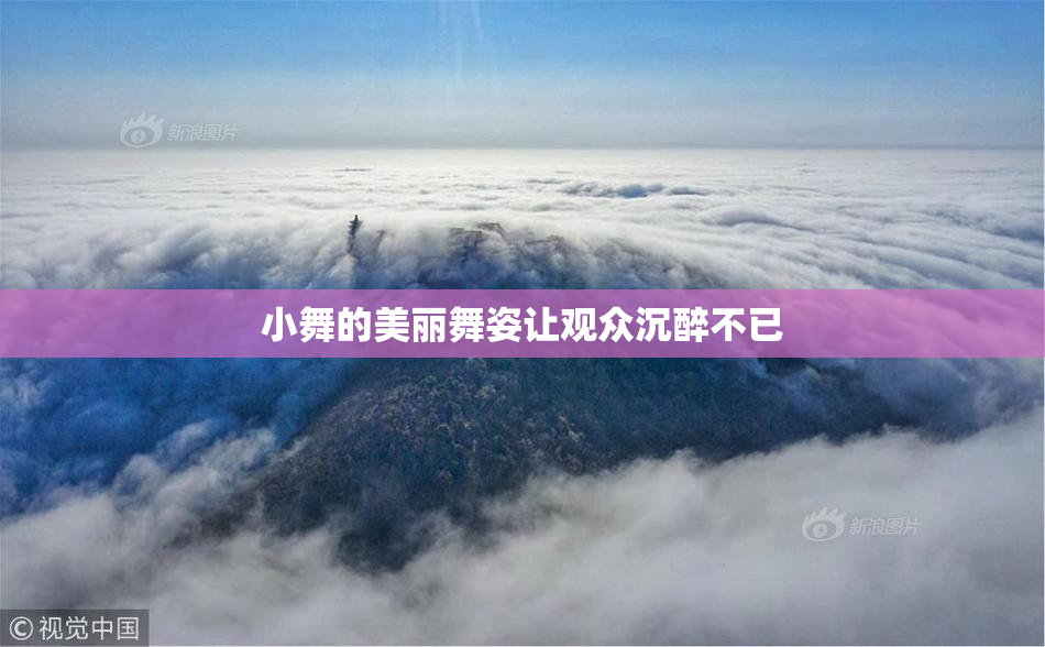 小舞的美丽舞姿让观众沉醉不已