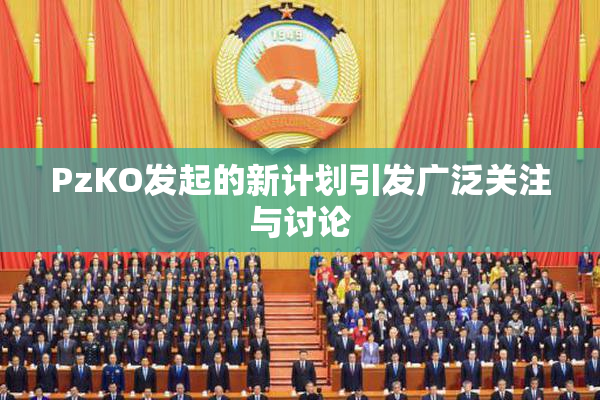 PzKO发起的新计划引发广泛关注与讨论