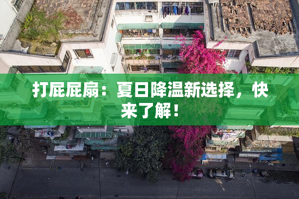 打屁屁扇：夏日降温新选择，快来了解！