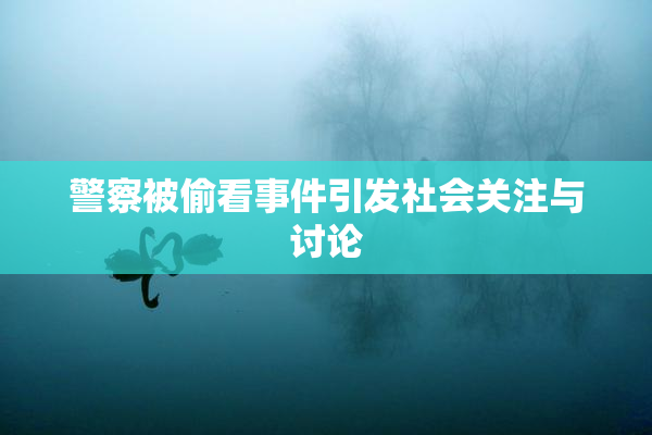 警察被偷看事件引发社会关注与讨论