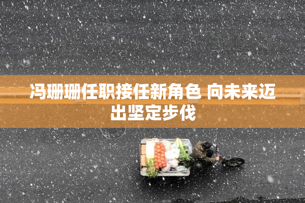 冯珊珊任职接任新角色 向未来迈出坚定步伐