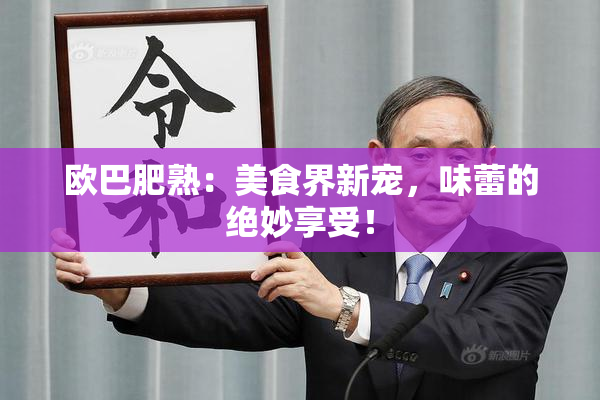 欧巴肥熟：美食界新宠，味蕾的绝妙享受！