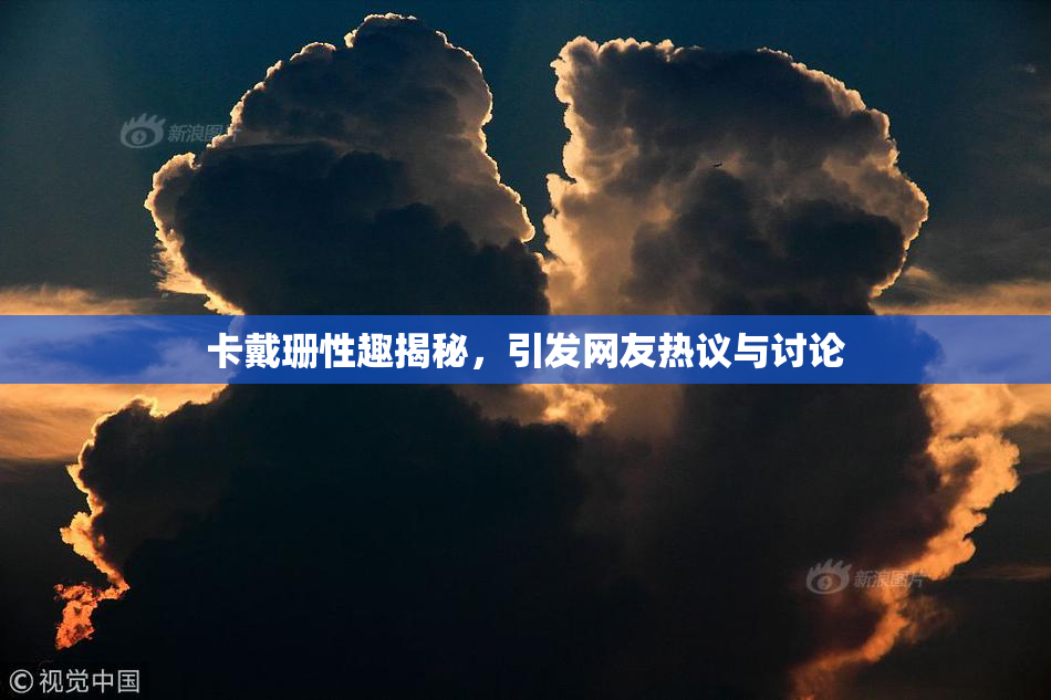 卡戴珊性趣揭秘，引发网友热议与讨论