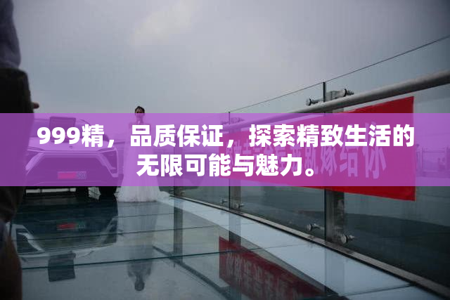 999精，品质保证，探索精致生活的无限可能与魅力。