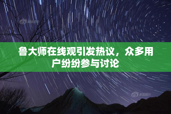 鲁大师在线观引发热议，众多用户纷纷参与讨论
